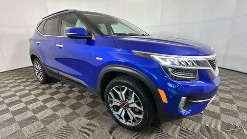 Neptune Blue 2022 Kia Seltos SX Turbo