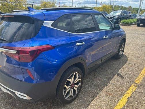Neptune Blue 2022 Kia Seltos SX Turbo