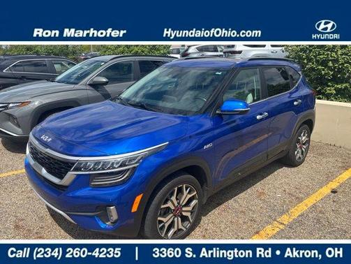 Neptune Blue 2022 Kia Seltos SX Turbo
