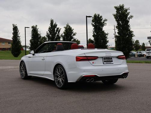 Glacier White Metallic/Black Roof 2024 Audi S5 3.0T Premium Plus