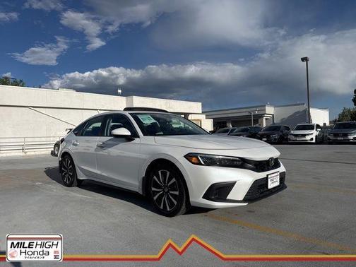 Platinum White Pearl 2024 Honda Civic EX-L