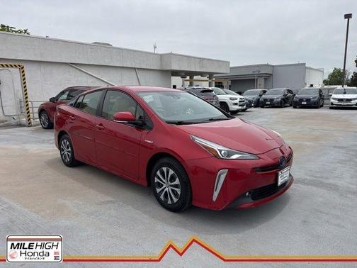 Red 2019 Toyota Prius XLE