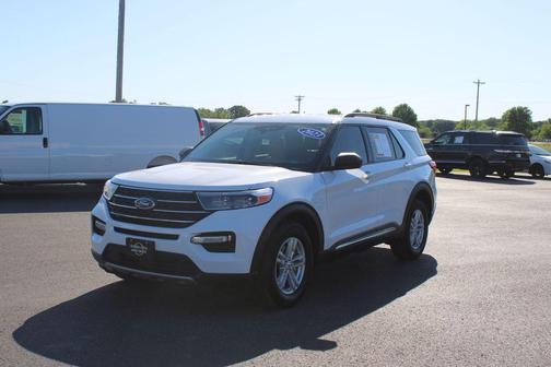 Oxford White 2023 Ford Explorer XLT