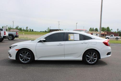Platinum White Pearl 2019 Honda Civic EX
