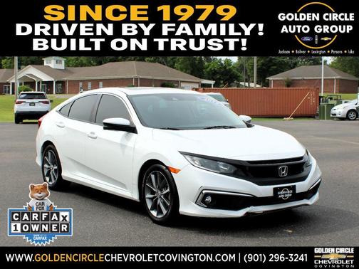 Platinum White Pearl 2019 Honda Civic EX