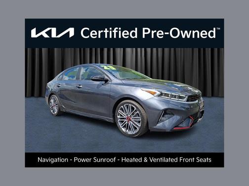 Gray 2023 Kia Forte GT
