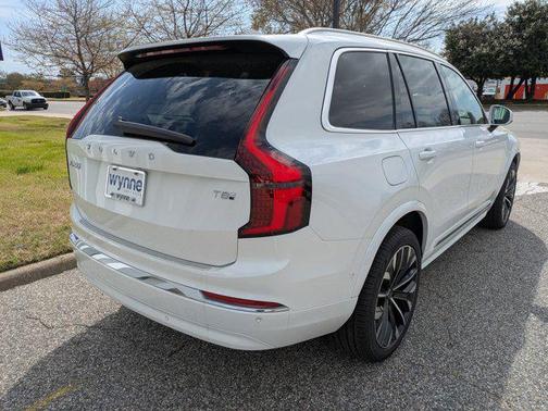 Crystal White Pearl 2026 Volvo XC90 Plug-In Hybrid Plus, T8 AWD, Electric/Gasoline, Bright, 7 Seats