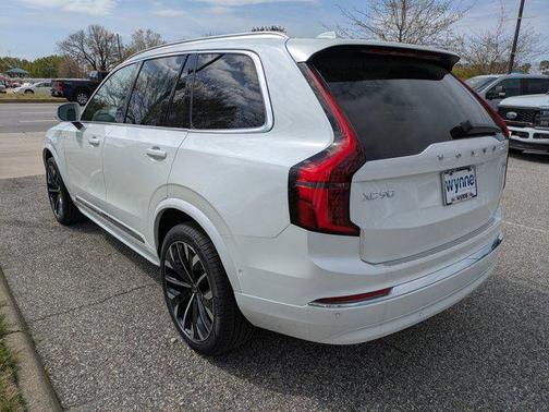 Crystal White Pearl 2026 Volvo XC90 Plug-In Hybrid Plus, T8 AWD, Electric/Gasoline, Bright, 7 Seats