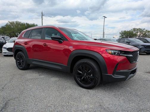 Soul Red Crystal Metallic 2025 Mazda CX-50 Hybrid Preferred Package