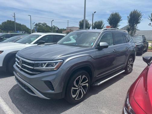 Platinum Gray Metallic 2021 Volkswagen Atlas 3.6L SEL Premium