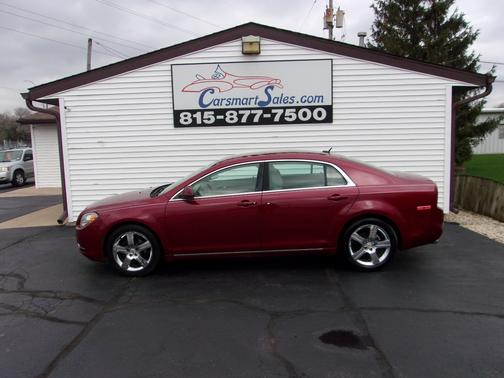 RED 2011 Chevrolet Malibu LT