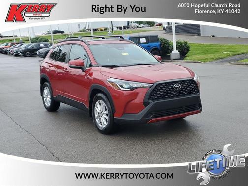 Barcelona Red Metallic 2023 Toyota Corolla Cross LE
