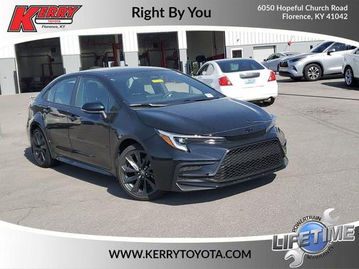 Midnight Black Metallic 2025 Toyota Corolla SE