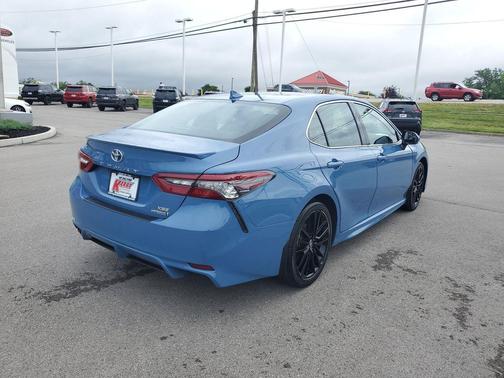 Cavalry Blue 2024 Toyota Camry Hybrid SE