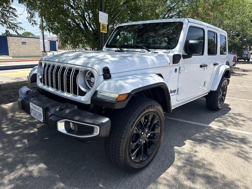 Bright White Clearcoat 2025 Jeep Wrangler 4xe Sahara