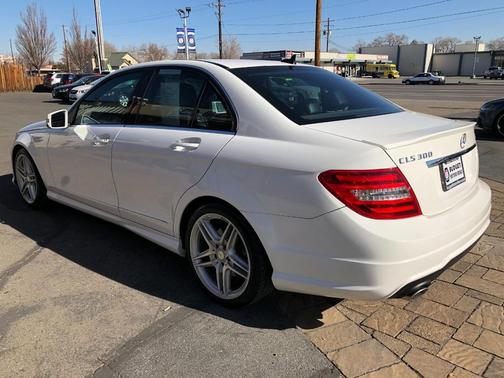 White 2013 Mercedes-Benz C-Class C 300 4MATIC Sport