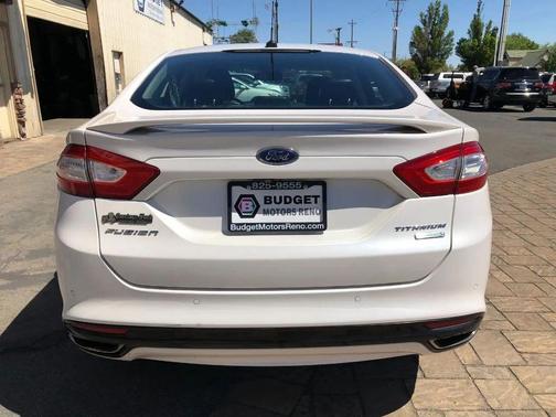 White Platinum Metallic Tri-Coat 2013 Ford Fusion Titanium