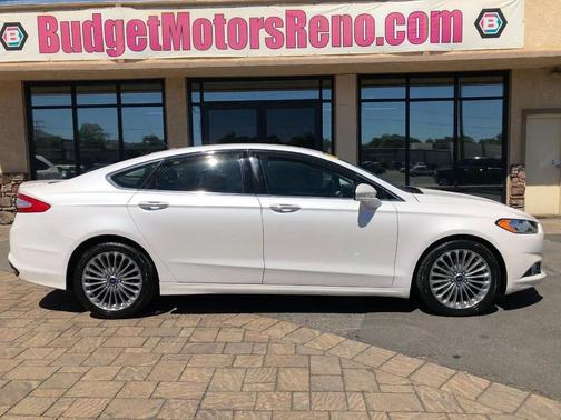 White Platinum Metallic Tri-Coat 2013 Ford Fusion Titanium