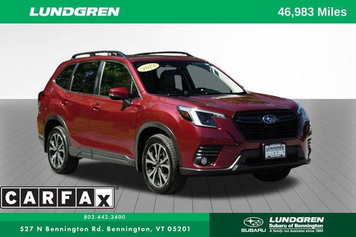 Crimson Red Pearl 2023 Subaru Forester Limited