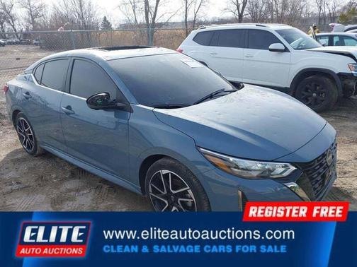 Atlantic Gray Metallic 2025 Nissan Sentra SR