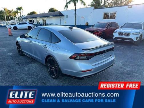 Solar Silver Metallic 2024 Honda Accord Hybrid Sport-L