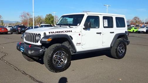 Bright White Clearcoat 2025 Jeep Wrangler Rubicon