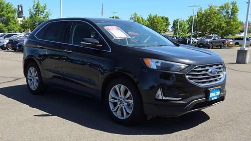 Agate Black Metallic 2023 Ford Edge Titanium
