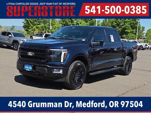 Antimatter Blue Metallic 2024 Ford F-150 Lariat