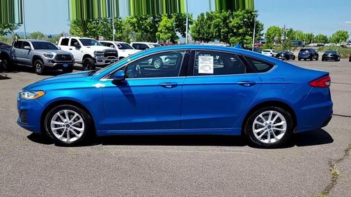 Velocity Blue Metallic 2020 Ford Fusion SE