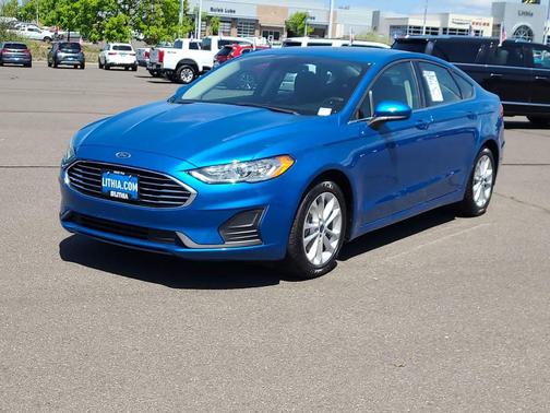 Velocity Blue Metallic 2020 Ford Fusion SE
