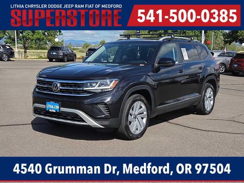 Deep Black Pearl 2021 Volkswagen Atlas 3.6L SEL