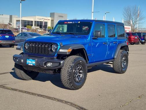 Hydro Blue Pearlcoat 2026 Jeep Wrangler Willys