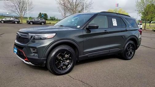 Forged Green Metallic 2022 Ford Explorer Timberline