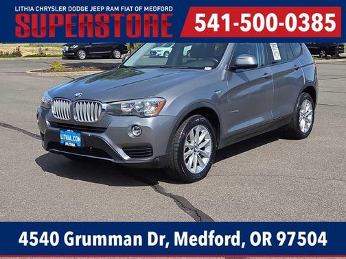 Space Gray Metallic 2016 BMW X3 xDrive28i