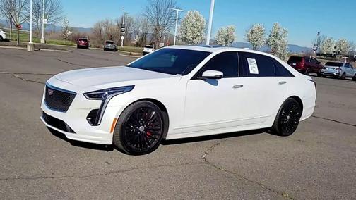 Crystal White Tricoat 2019 Cadillac CT6-V Blackwing