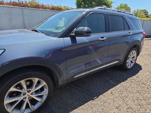 Infinite Blue Metallic Tinted Clearcoat 2021 Ford Explorer Platinum