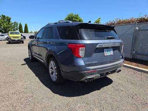 Infinite Blue Metallic Tinted Clearcoat 2021 Ford Explorer Platinum