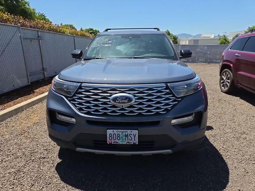Infinite Blue Metallic Tinted Clearcoat 2021 Ford Explorer Platinum