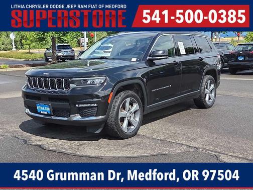 Diamond Black Crystal Pearlcoat 2021 Jeep Grand Cherokee L Limited