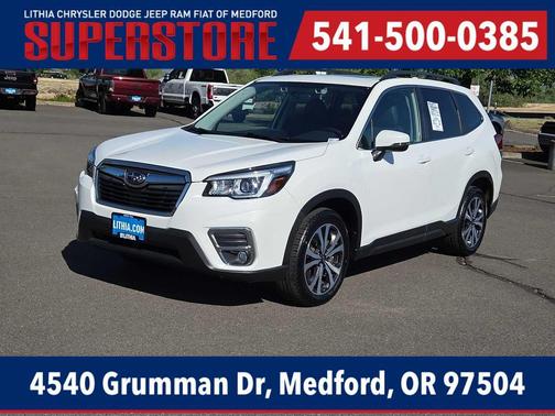 Crystal White Pearl 2020 Subaru Forester Limited