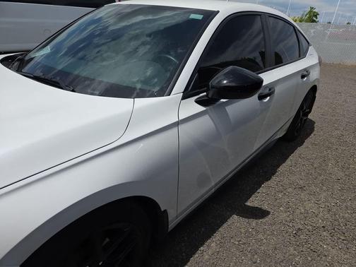 Platinum White Pearl 2025 Honda Civic Sport
