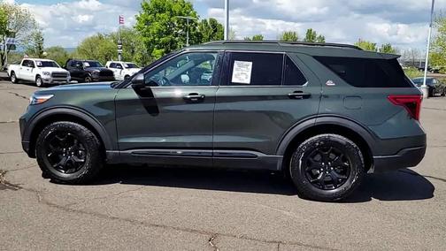Forged Green Metallic 2023 Ford Explorer Timberline