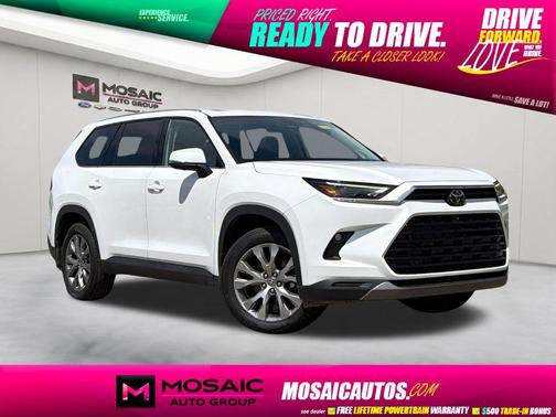 White 2024 Toyota Grand Highlander Limited