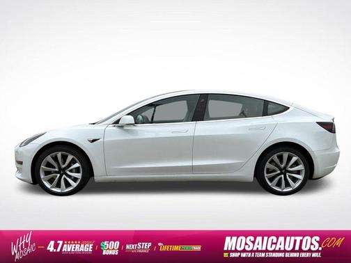 Pearl White Multi-Coat 2019 Tesla Model 3 Standard Range Plus
