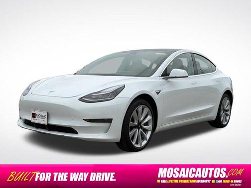 Pearl White Multi-Coat 2019 Tesla Model 3 Standard Range Plus