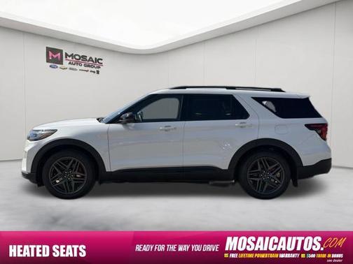 Star White Metallic Tri-Coat 2026 Ford Explorer ST