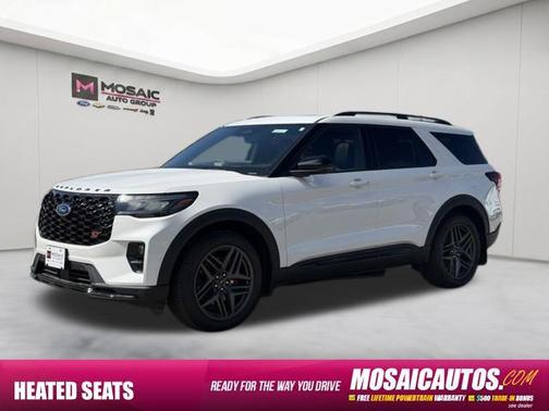 Star White Metallic Tri-Coat 2026 Ford Explorer ST