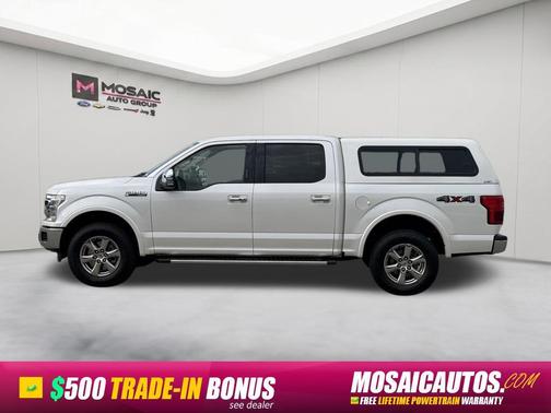 White Platinum Metallic Tri-Coat 2019 Ford F-150 Lariat