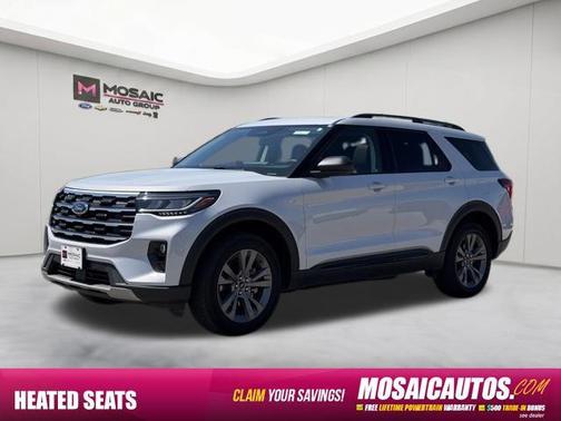 Space White Metallic 2026 Ford Explorer Active