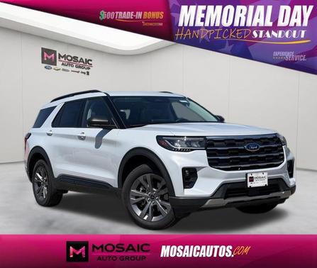 Space White Metallic 2026 Ford Explorer Active